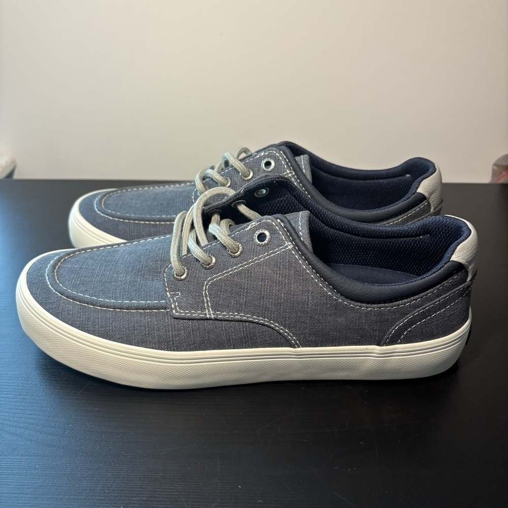 Sperry Moc Stripe Plus Boat Shoes Men's 8 Sneaker Denim Lace Cup Sneaker